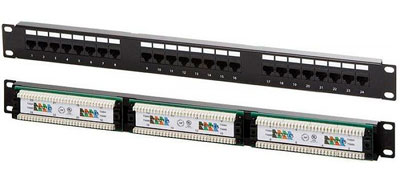 Патч-панель 19 1U category 5e 24 порта RJ45 UTP