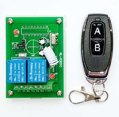 Модуль RMC034. Выключатель дистанционный RC-2-12-K201C на 2 канала на радиочастоте