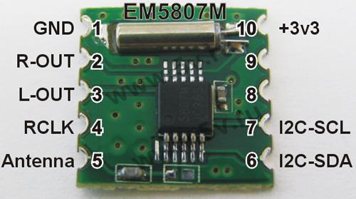  RF004.   EM5807M     FM  50...115 