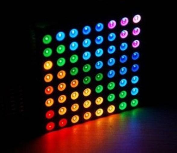 Модуль RL005. Светодиодная RGB матрица 8x8. LED 5 мм.