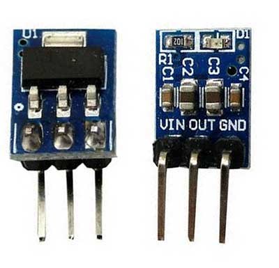 Модуль RP022. Преобразователь с 5 Вольт в 3.3 Вольта. AMS1117-3.3 LDO 800 мA