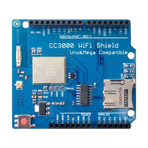 WiFi Shield CC3000 для Arduino UNO, MEGA, Leonardo