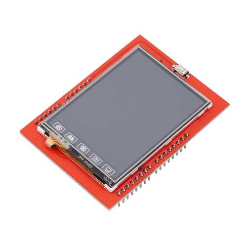 Модуль RC031. 2.4 дюймовый TFT LCD Shield для Arduino с гнездом для карты SD с тачскрином