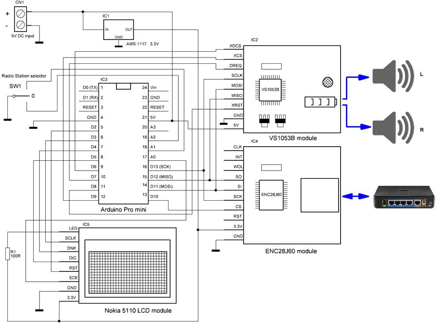  RS024. MP3-   Arduino   micro-SD      audio (-)