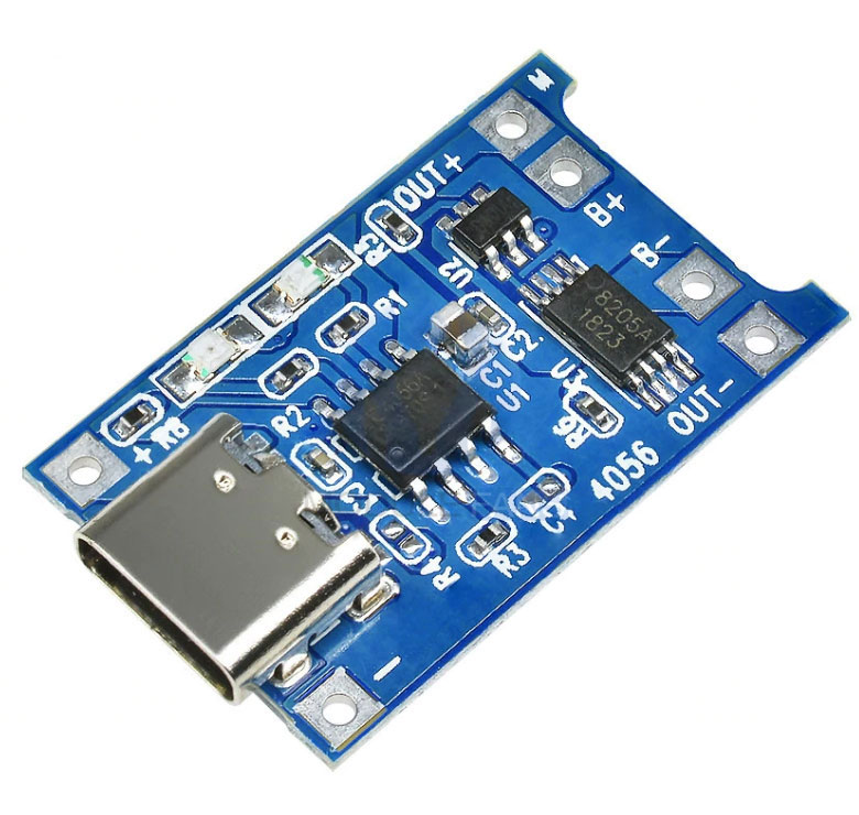 Модуль RP0104. Контроллер Li-Ion аккумуляторов EM4056A (заряд/разряд) USB-C