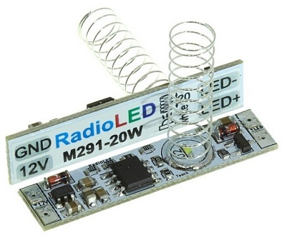Модуль RA291-20WM. Сенсорный диммер для профиля 12 В (3 А) белый LED