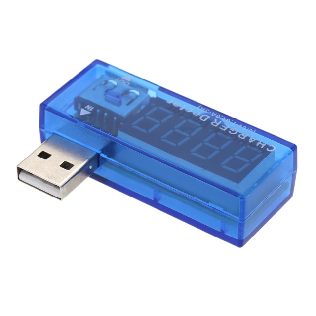 Модуль RI021. Миниатюрный цифровой проточный USB Ампер-Вольтметр