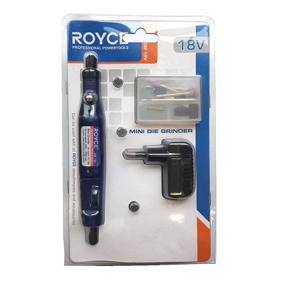 ROYCE DM18V. Мини гравёр DC 18 В. до 18000 оборотов. Mini grinder