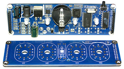 Комплект печатных плат для ретро-часов NC1204 на газоразрядных лампах ИН-12