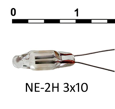 Газоразрядная лампа NE-2H 3х10 повышенной яркости