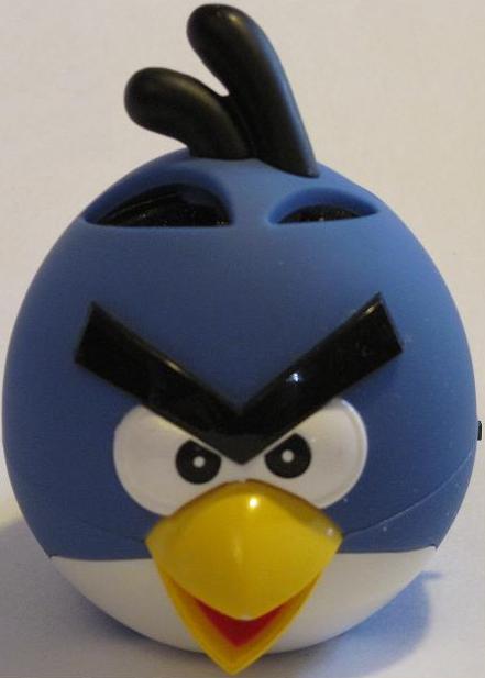 Angry Bird Mini speaker. Компактный mp3-плеер / FM-приёмник / динамик. СИНИЙ