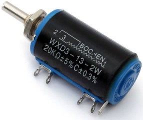Модуль RK028. WXD3-13-2W. 20 кОм. Многооборотный резистор