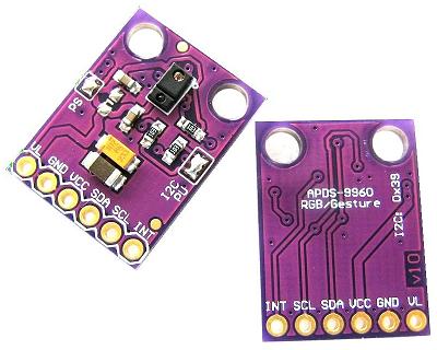 Модуль RA086. APDS-9960. Датчик жестов, освещённости, цвета и приближения