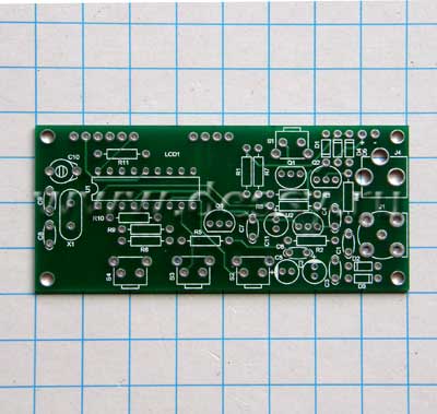 Плата печатная двухсторонняя для изготовления Экономичного многофункционального частотомера